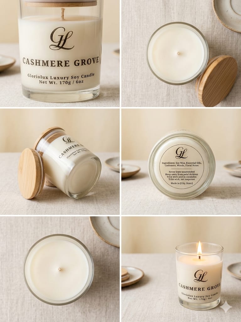 Cashmere Woods – Soy Candle (170g / 6oz) view 2